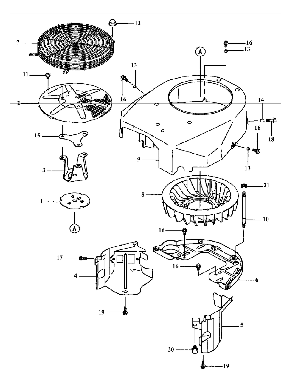 Fh500v-Cs14 Cooling Equipment Diagram and Parts List for H1748 55AE3D4S750-WAM Cub Cadet Lawn Mower